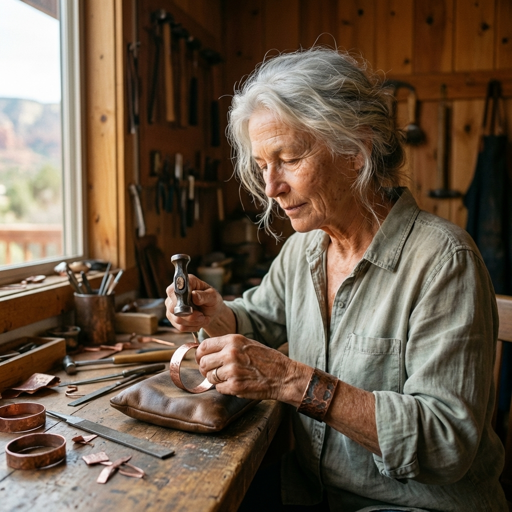 Vera's Knap Copper Ring