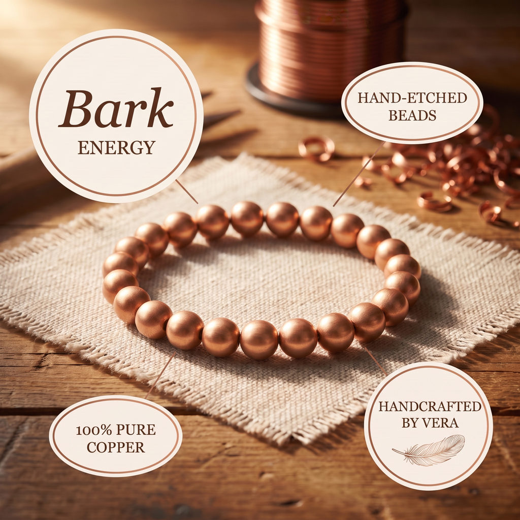 Vera's Bark Copper Bracelet